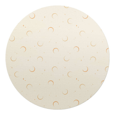 Podložka pod kolieskovú stoličku okrúhla Mesiace a hviezdy