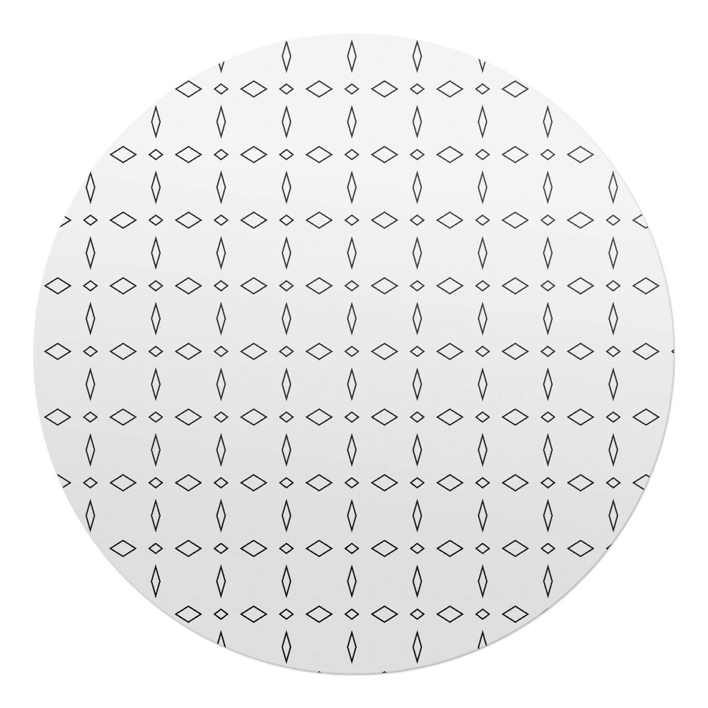 Podložka pod stoličku okrúhla Diamantový vzor