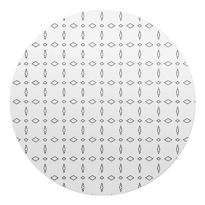 Podložka pod stoličku okrúhla Diamantový vzor