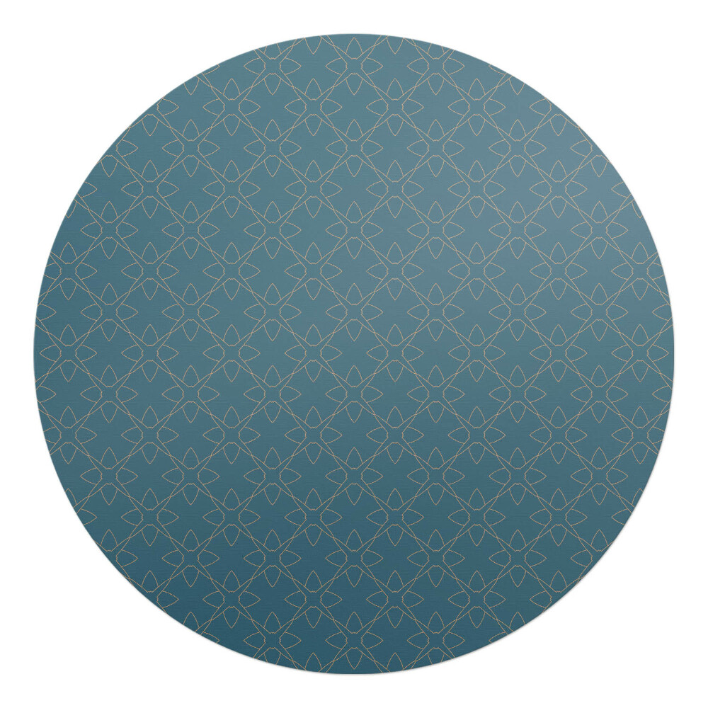 Podložka pod kolieskovú stoličku okrúhla Geometrický ornament