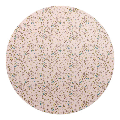 Podložka pod kolieskovú stoličku okrúhla Jemné kvety