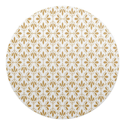 Podložka pod kolieskovú stoličku okrúhla Rastlinná ozdoba