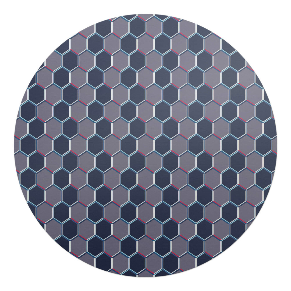 Podložka pod kolieskovú stoličku okrúhla Šesťuholníková mriežka