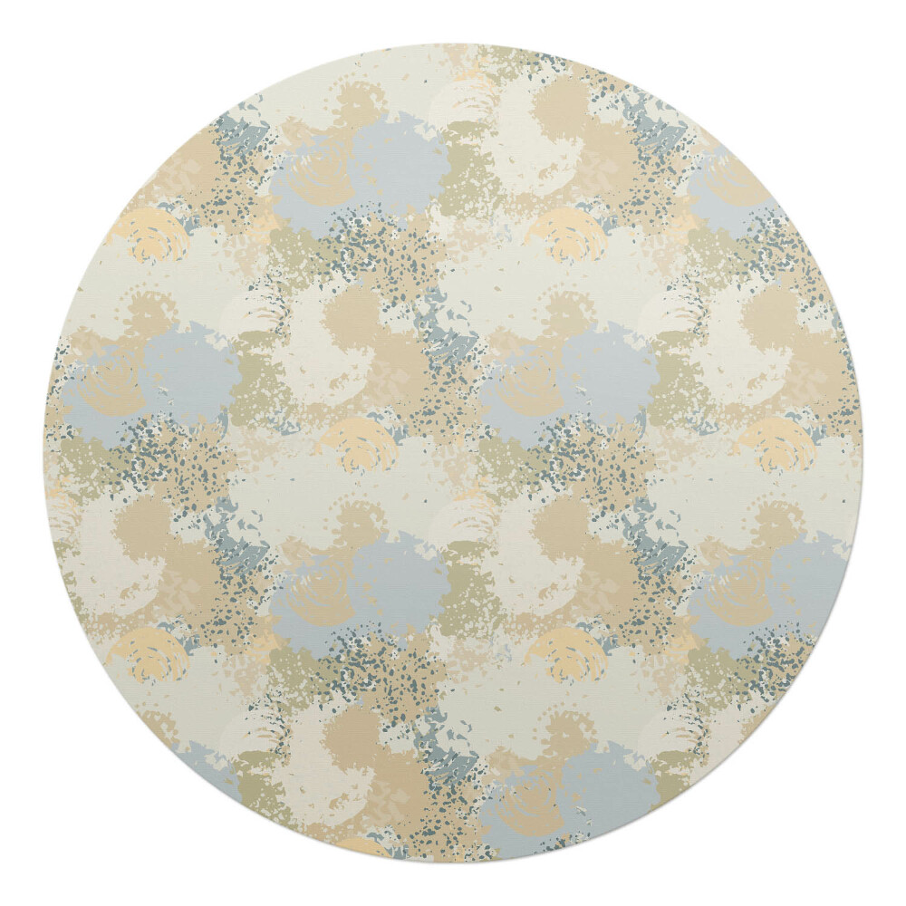 Podložka pod kolieskovú stoličku okrúhla Abstraktná mozaika