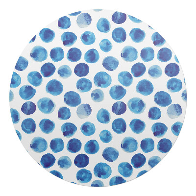 Podložka pod stoličku okrúhla Akvarelové bodky