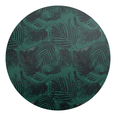 Podložka pod stoličku okrúhla Vzor palmových listov
