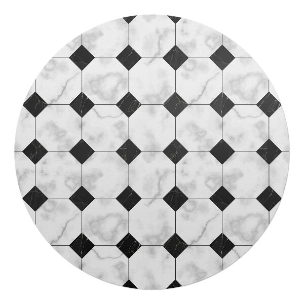 Podložka pod stoličku okrúhla Geometrický vzor dlaždíc