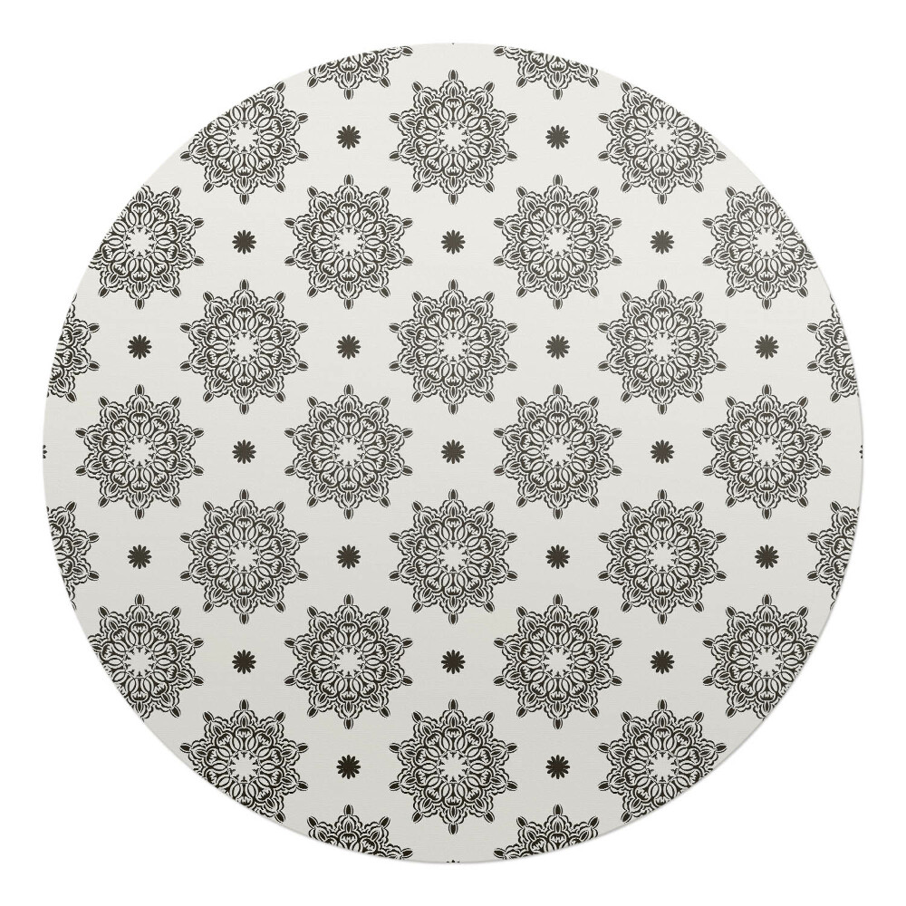 Podložka pod stoličku na kolieskach okrúhla Symetrické mandaly