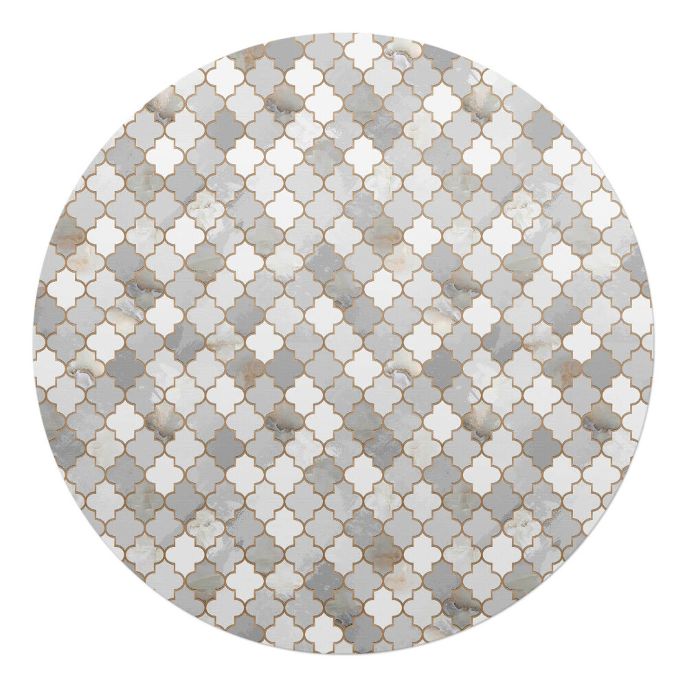 Podložka pod stoličku okrúhla Arabeskná mozaika