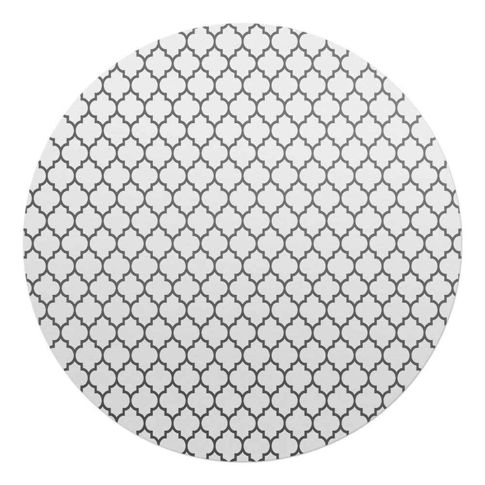 Podložka pod kolieskovú stoličku okrúhla Geometrický vzor
