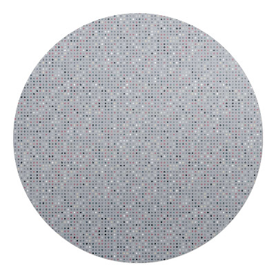 Podložka pod kolieskovú stoličku okrúhla Bodková mozaika