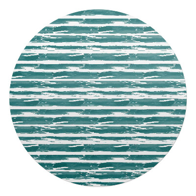 Podložka pod kolieskovú stoličku okrúhla Pruhy štetcom