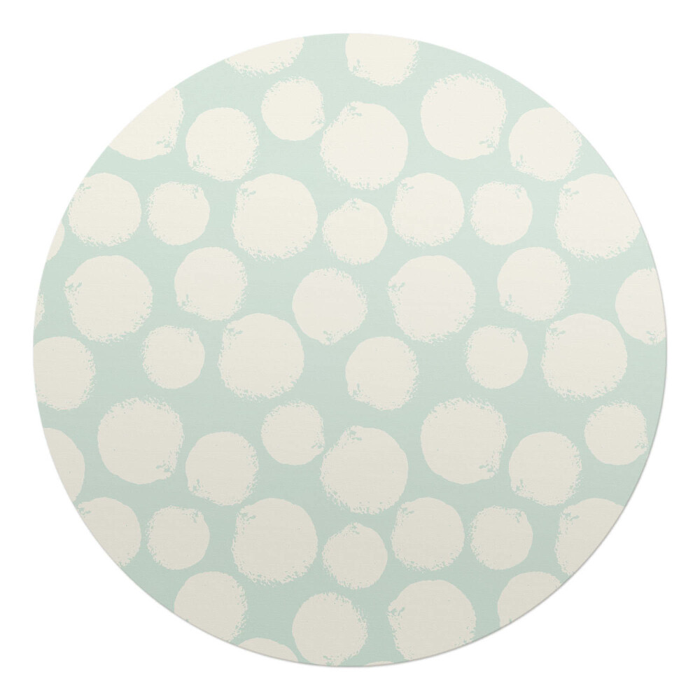 Podložka pod stoličku okrúhla Pastelové bodky