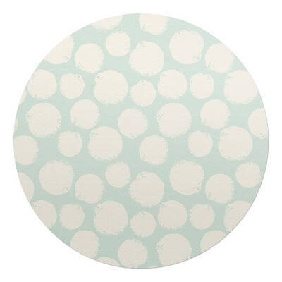 Podložka pod stoličku okrúhla Pastelové bodky