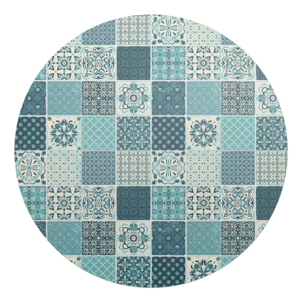 Podložka pod kolieskovú stoličku okrúhla Mozaika z dlaždíc