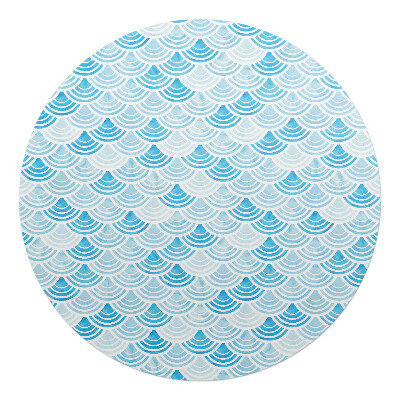 Podložka pod stoličku na kolieskach okrúhla Skalnatá mozaika