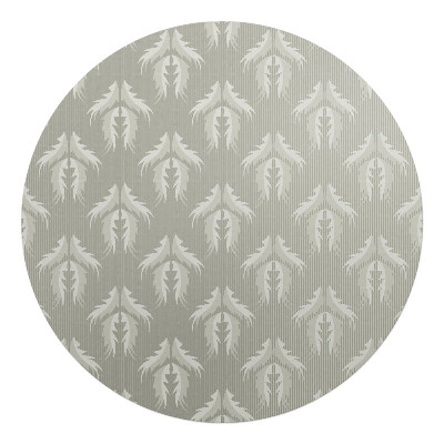 Podložka pod stoličku okrúhla Listový retro vzor