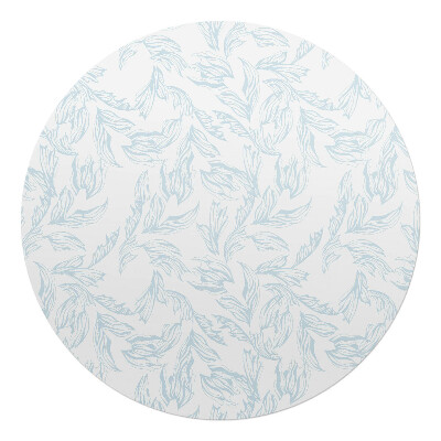 Podložka pod stoličku na kolieskach okrúhla Jemné listy