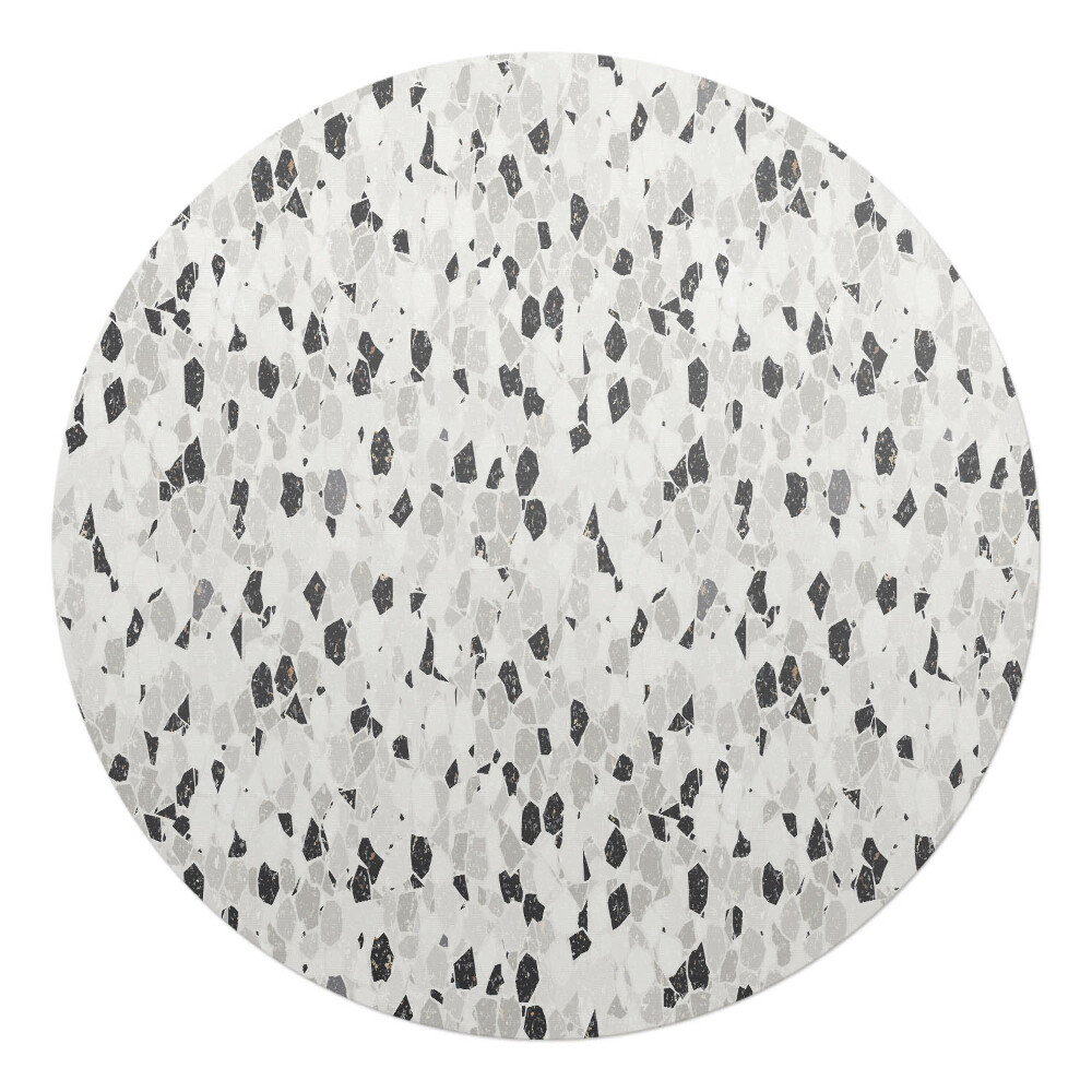 Podložka pod stoličku na kolieskach okrúhla Terazzová mozaika