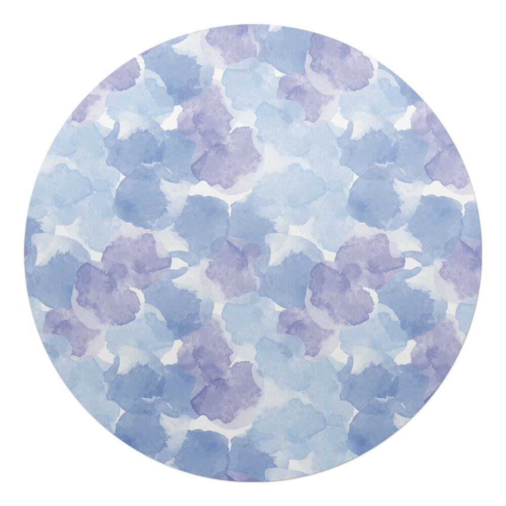 Podložka pod stoličku na kolieskach okrúhla Akvarelová abstrakcia