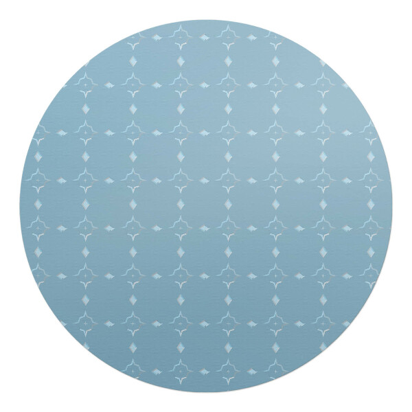 Podložka pod kolieskovú stoličku okrúhla Geometrický retro vzor