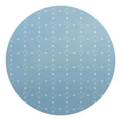 Podložka pod kolieskovú stoličku okrúhla Geometrický retro vzor