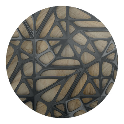 Podložka pod stoličku na kolieskach okrúhla Prelamovaná štruktúra