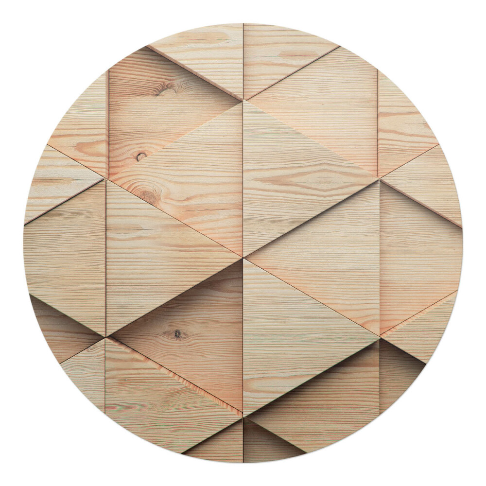 Podložka pod stoličku okrúhla Geometrický 3D vzor