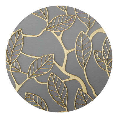 Podložka pod stoličku okrúhla Listy na konároch