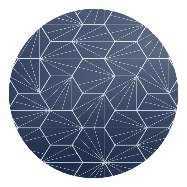 Podložka pod kolieskovú stoličku okrúhla Geometrický vzor
