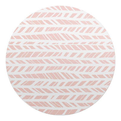 Podložka pod kolieskovú stoličku okrúhla Pastelové listy