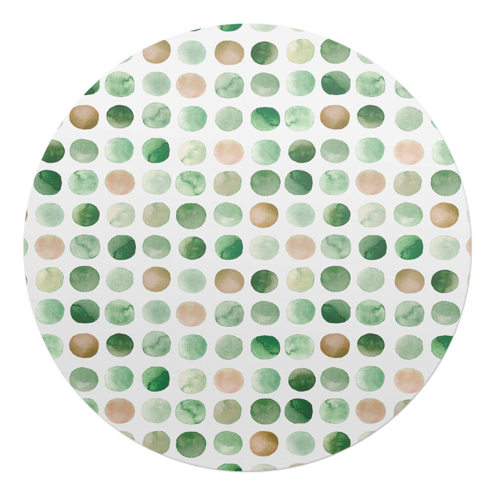Podložka pod stoličku okrúhla Akvarelové bodky