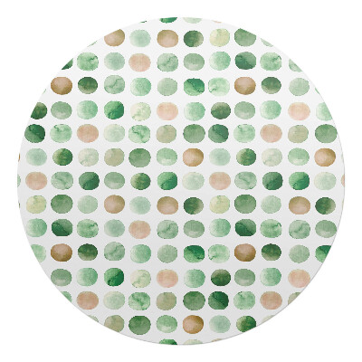 Podložka pod stoličku okrúhla Akvarelové bodky