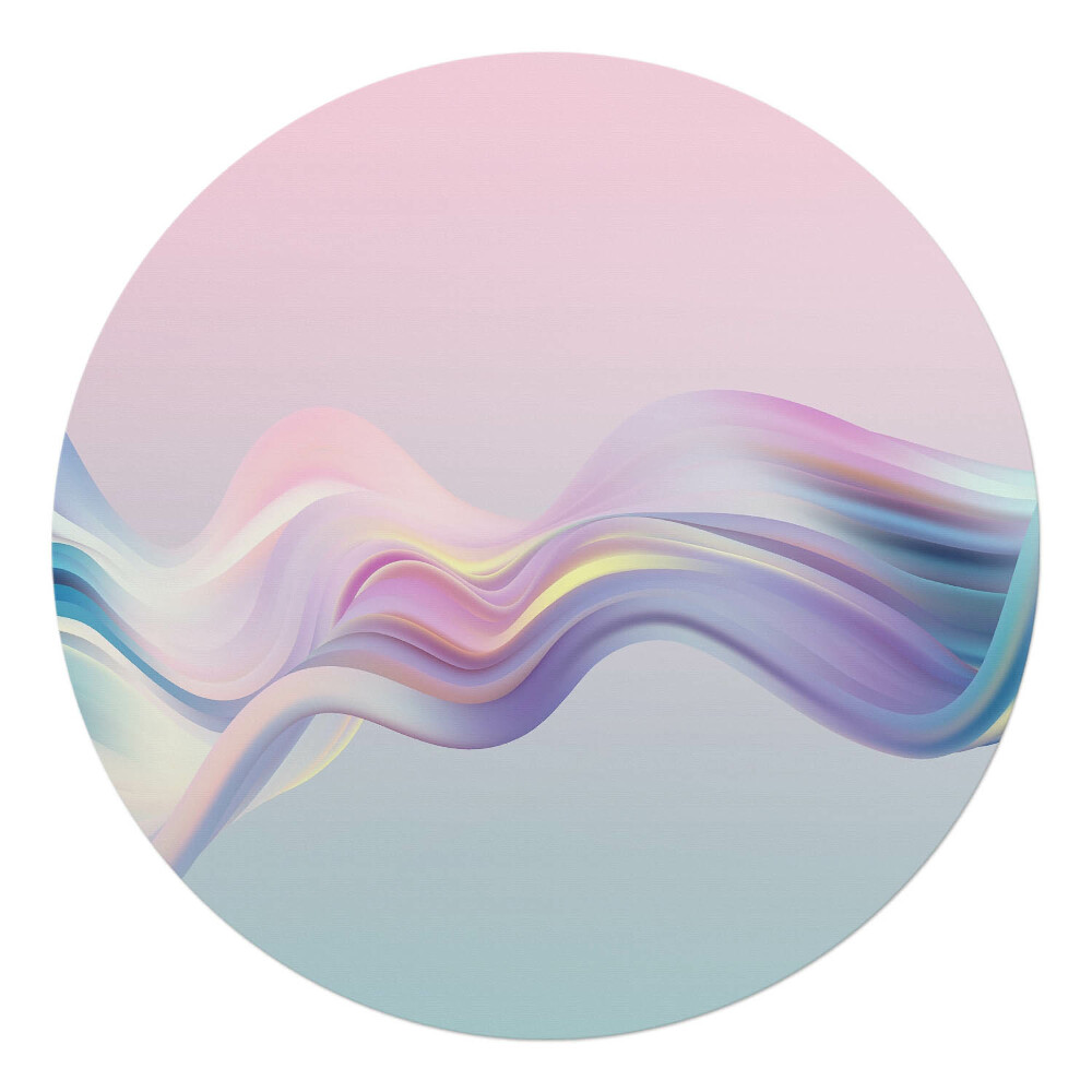 Podložka pod stoličku okrúhla Pastelové vlny