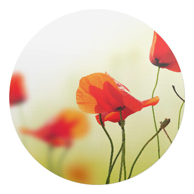 Podložka pod stoličku okrúhla Kvety vo vetre