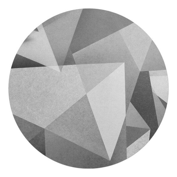 Podložka pod stoličku okrúhla Geometrické trojuholníky