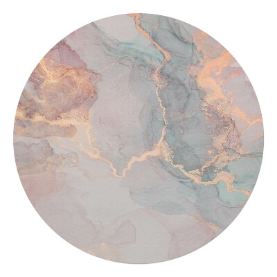 Podložka pod stoličku na kolieskach okrúhla Abstraktný akvarel