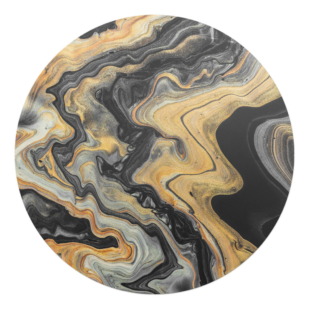 Podložka pod stoličku okrúhla Mramorové víry