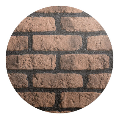 Podložka pod stoličku na kolieskach okrúhla Tehlová stena