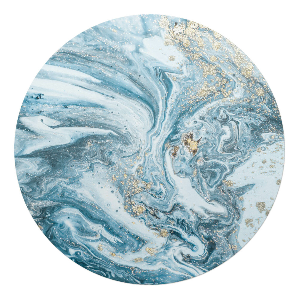 Podložka pod kolieskovú stoličku okrúhla Mramorové vlny