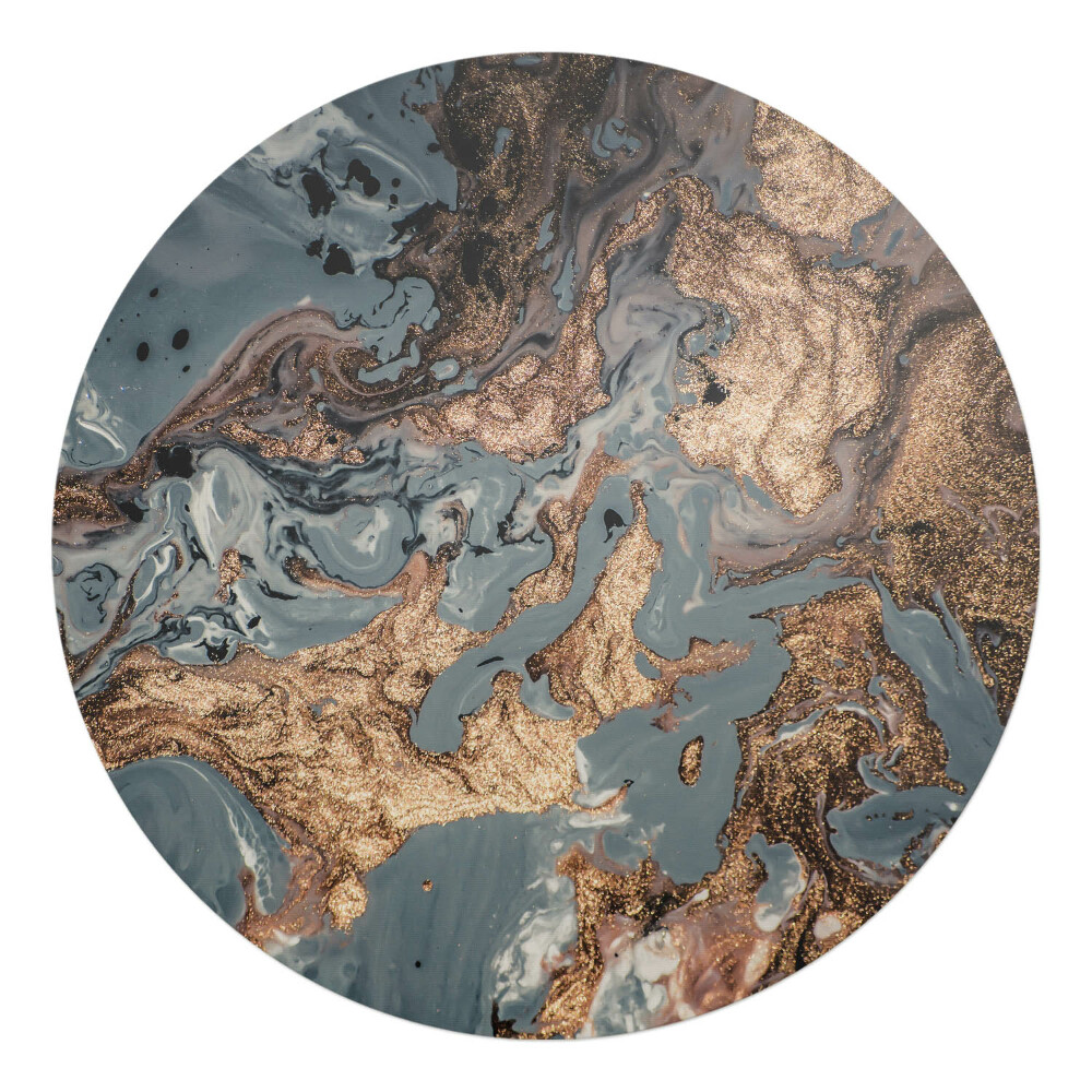 Podložka pod kolieskovú stoličku okrúhla Abstraktný vír