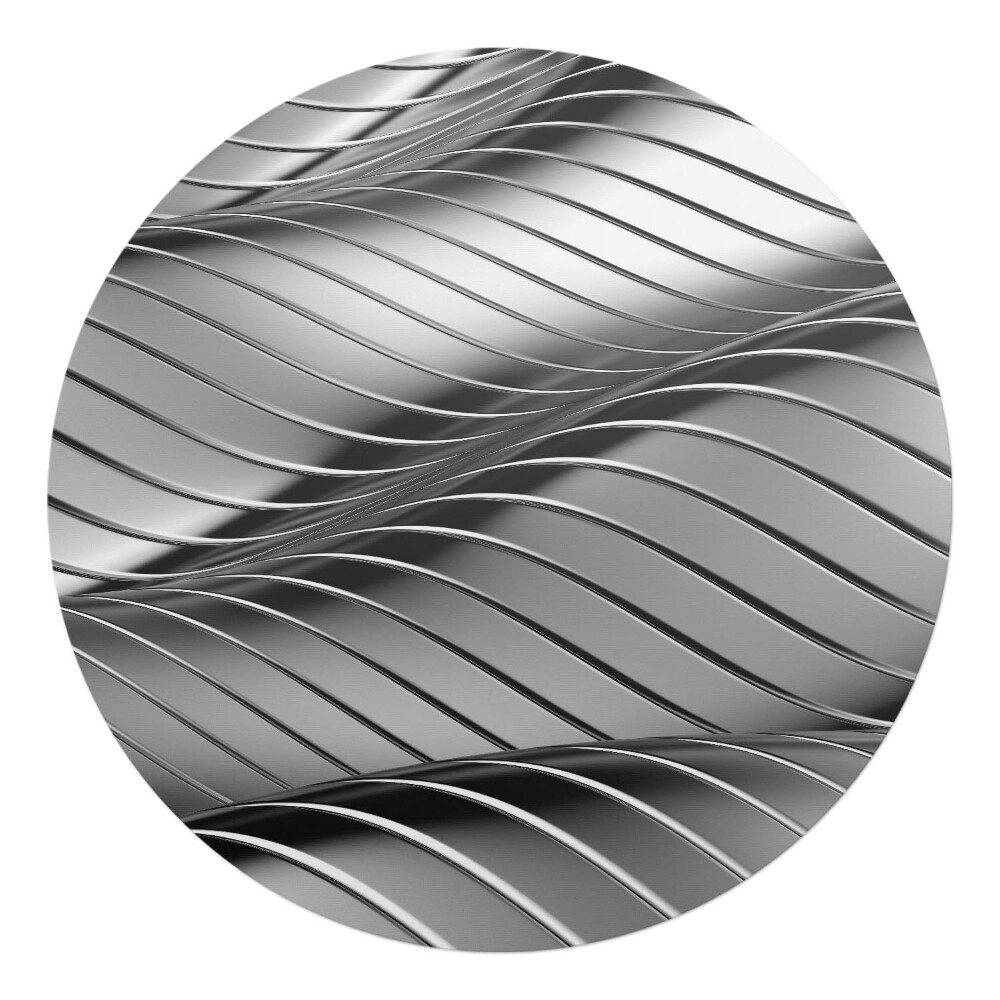 Podložka pod kolieskovú stoličku okrúhla 3D vlnovky