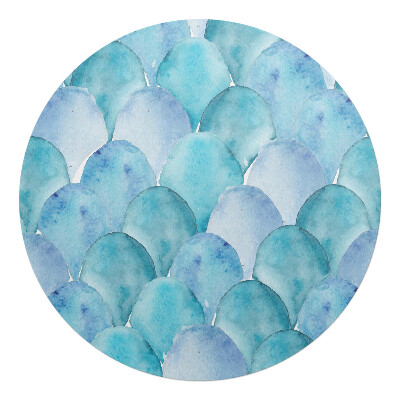 Podložka pod kolieskovú stoličku okrúhla Akvarelové váhy