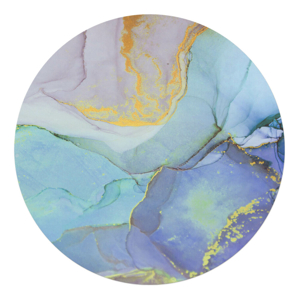 Podložka pod kolieskovú stoličku okrúhla Abstraktný akvarel
