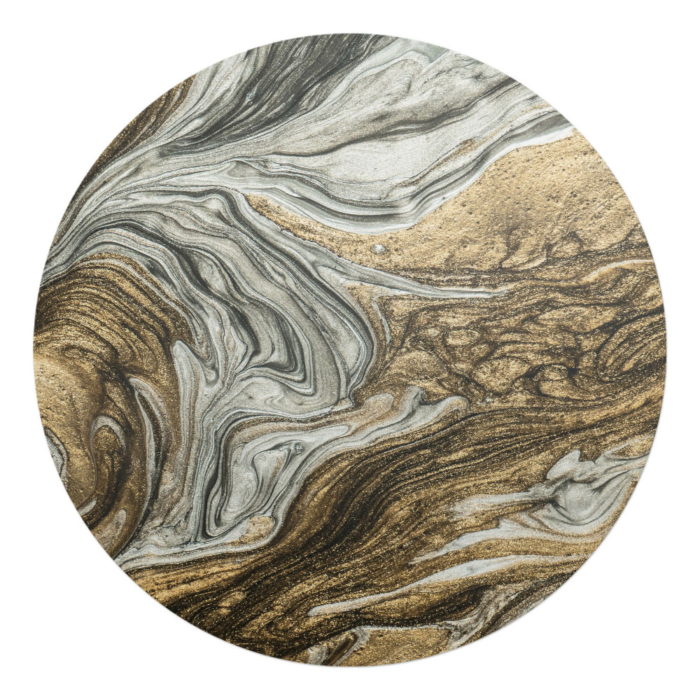 Podložka pod stoličku okrúhla Mramorové víry