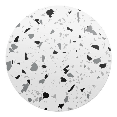 Podložka pod stoličku na kolieskach okrúhla Terazzo abstraktné