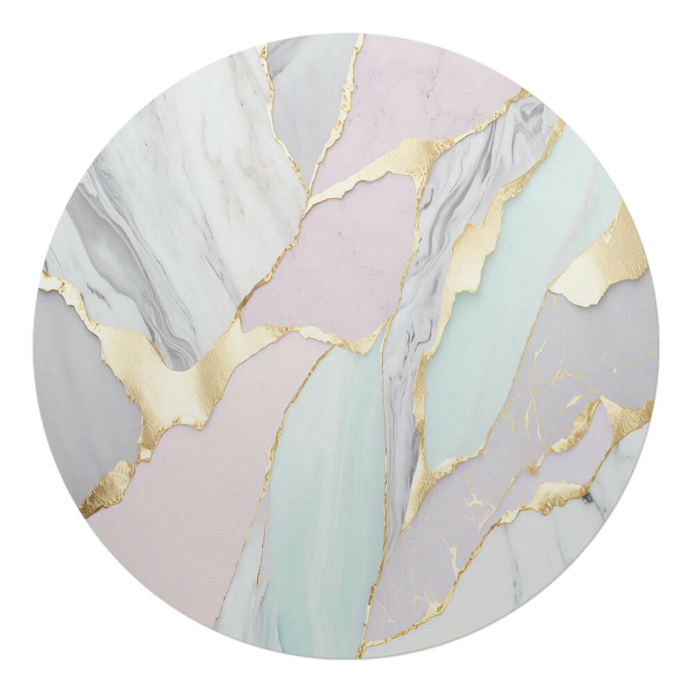 Podložka pod stoličku okrúhla Mramorové pastely