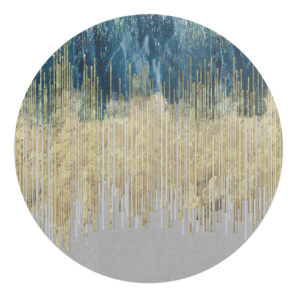 Podložka pod kolieskovú stoličku okrúhla Vertikálne čiary abstrakcie