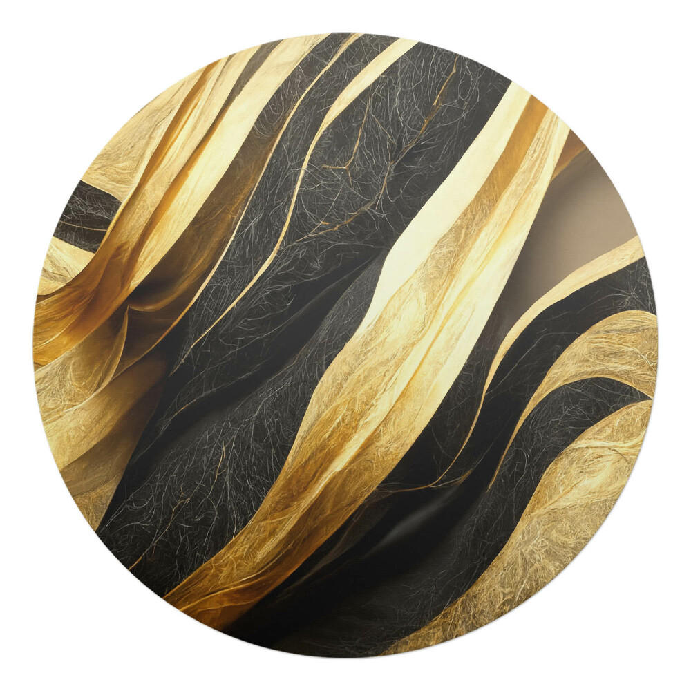 Podložka pod kolieskovú stoličku okrúhla Vlnité čiary