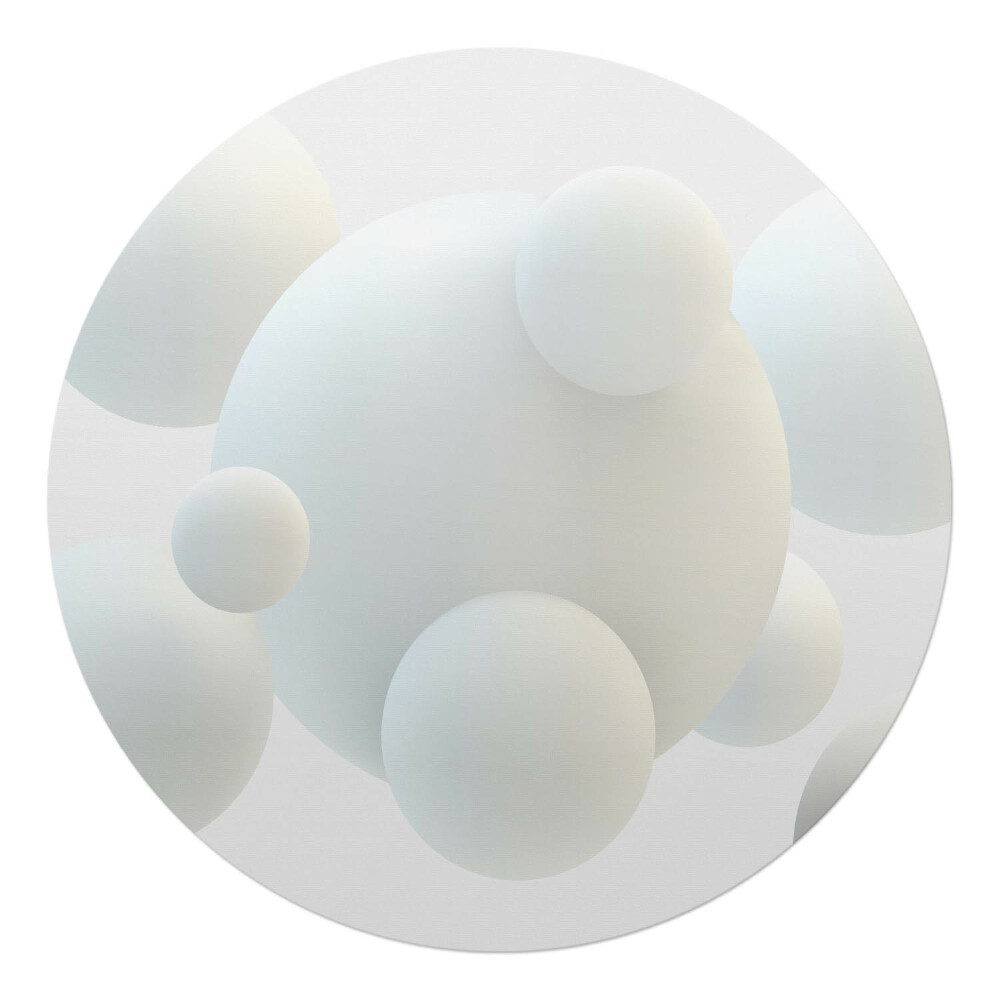 Podložka pod kolieskovú stoličku okrúhla Pastelové 3D gule